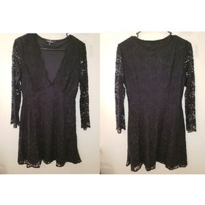 Black lace dress
